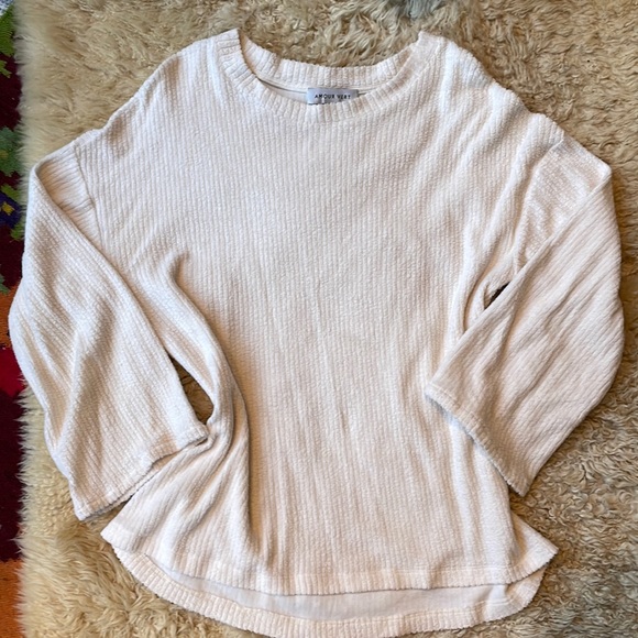 Amour Vert Circe Cloud Rib Top winter white medium - Picture 2 of 10